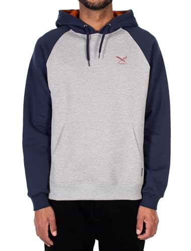 IRIEDAILY De College Hoodie in Grey-Melange, S von IRIEDAILY