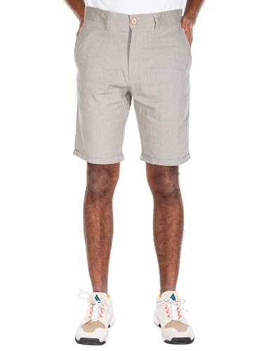 IRIEDAILY Kurze Chino Hose Herren - Golfer Chambray Short in Olivegrey, W33 von IRIEDAILY