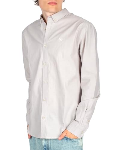 IRIEDAILY Hemd Samuel LS Shirt, Bio-Baumwolle, Cloud Grey, L von IRIEDAILY