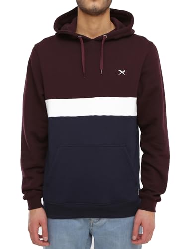 IRIEDAILY Herren Bio-Baumwoll Kapuzenpullover - Court 2 Hoody in Aubergine, M von IRIEDAILY