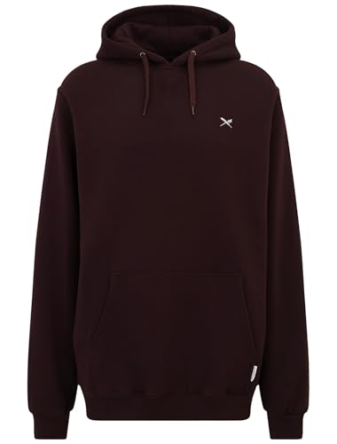 IRIEDAILY Herren Hoodie MINI Flag 2 Bio-Baumwolle Regular Fit aubergine von IRIEDAILY