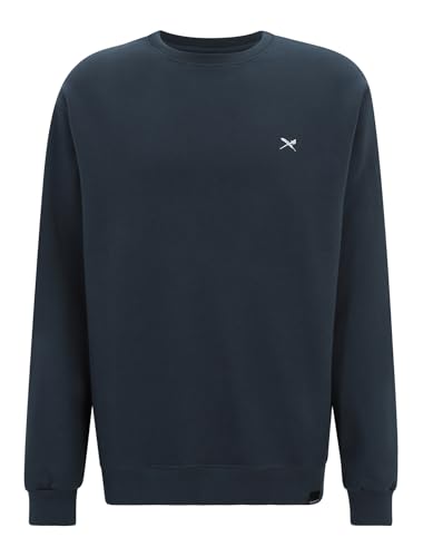 IRIEDAILY Herren Crewneck MINI Flag 2 Bio-Baumwolle Regular Fit Dark Orion von IRIEDAILY