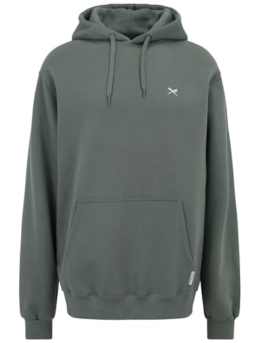 IRIEDAILY Herren Hoodie MINI Flag 2 Bio-Baumwolle Regular Fit Jungle Green von IRIEDAILY
