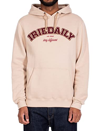 IRIEDAILY Herren Kapuzenpullover - Irievarsity Hoodie in Sand, L von IRIEDAILY