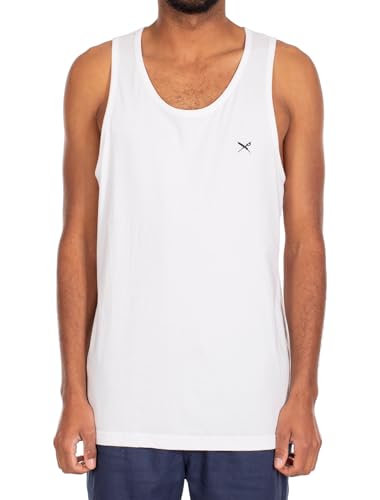 IRIEDAILY Herren Tanktop - Mini Flag Tank in White, L von IRIEDAILY