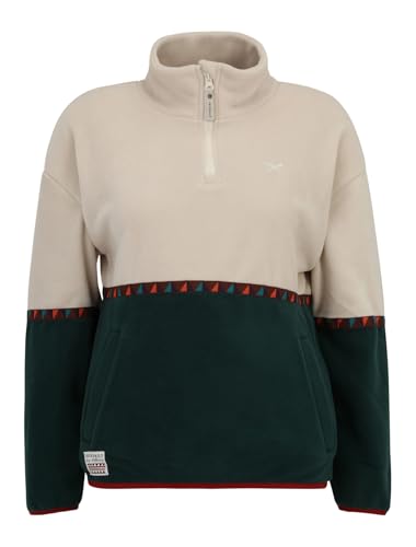 IRIEDAILY Damen Troyer HOLINA Fleece recyceltes Material Regular Fit Dark Teal von IRIEDAILY