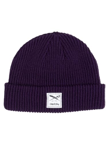 IRIEDAILY Kreuzkoelln Beanie, Deep Purple, One Size von IRIEDAILY