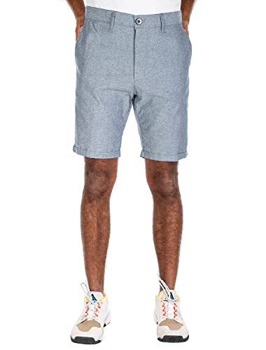 IRIEDAILY Kurze Chino Hose Herren - Golfer Chambray Short in Jeansblue, W28 von IRIEDAILY