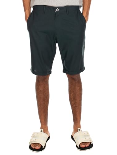 IRIEDAILY Kurze Chino Hose Herren - Golfer Chambray Short in Nightforest, W28 von IRIEDAILY