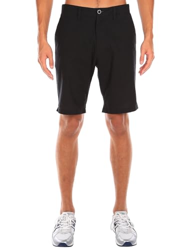 IRIEDAILY Kurze Chino Hose Herren - Golfer Chambray Short in Uni Black, W32 von IRIEDAILY