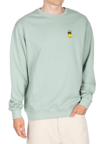 IRIEDAILY Lazy Sunny Day Crewneck, Bio-Baumwolle, Mint Haze, M von IRIEDAILY