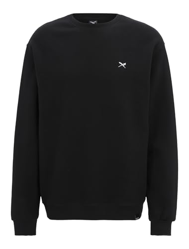 IRIEDAILY Herren Crewneck MINI Flag 2 Bio-Baumwolle Regular Fit Black von IRIEDAILY