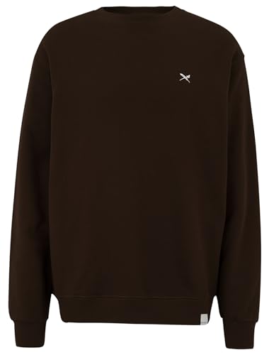 IRIEDAILY Mini Flag 2 Crewneck, Bio-Baumwolle, Dark Coffee, XL von IRIEDAILY