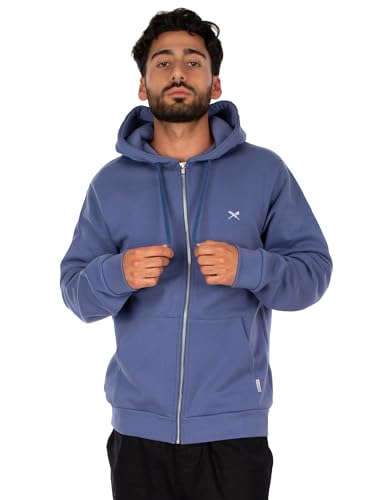 IRIEDAILY Mini Flag 2 Zip Hood, Dove Blue, L von IRIEDAILY