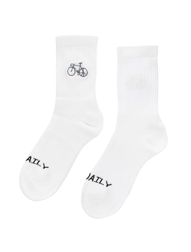 IRIEDAILY Peaceride Sock, Bio-Baumwolle, white, XL von IRIEDAILY