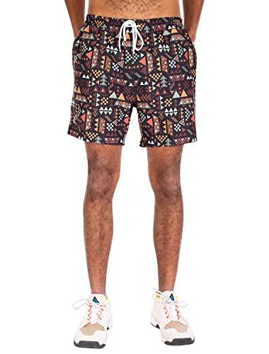 IRIEDAILY Recycled Badeshorts Herren Badehose Schnelltrocknend - Crazy Fresh 0 Short in Black Olive, L von IRIEDAILY