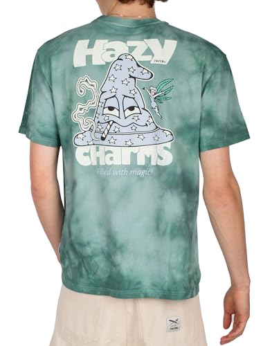 IRIEDAILY T-Shirt Hazy Charms, Bio-Baumwolle, Batik Beryl, M von IRIEDAILY