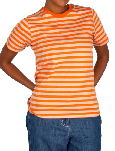 IRIEDAILY T-Shirt Stripe Basic, Bio-Baumwolle, Rusty orange, M von IRIEDAILY