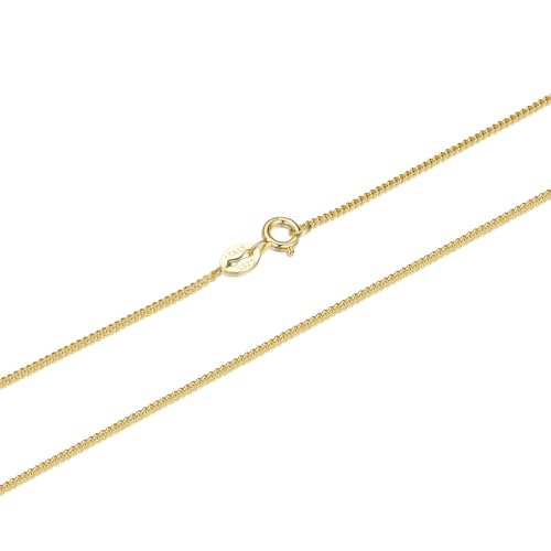 IRIRI S925 Sterling Silber Seitenkettenhalskette for Damen | 40/45/50 cm verstellbare Layering-Kette | Y2K & Hip Hop Unisex-Schmuck for den Alltag(Gold,45cm) von IRIRI