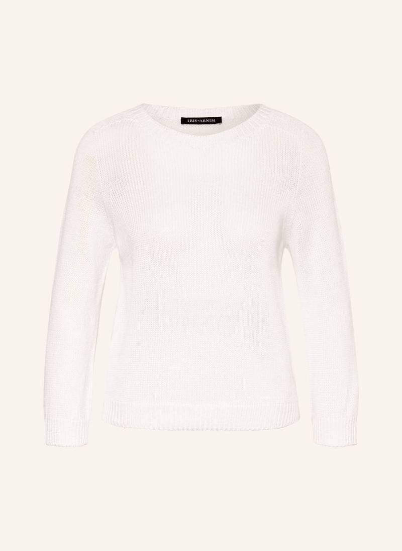 Iris Von Arnim Leinenpullover Peppi Mit 3/4-Arm weiss von IRIS von ARNIM