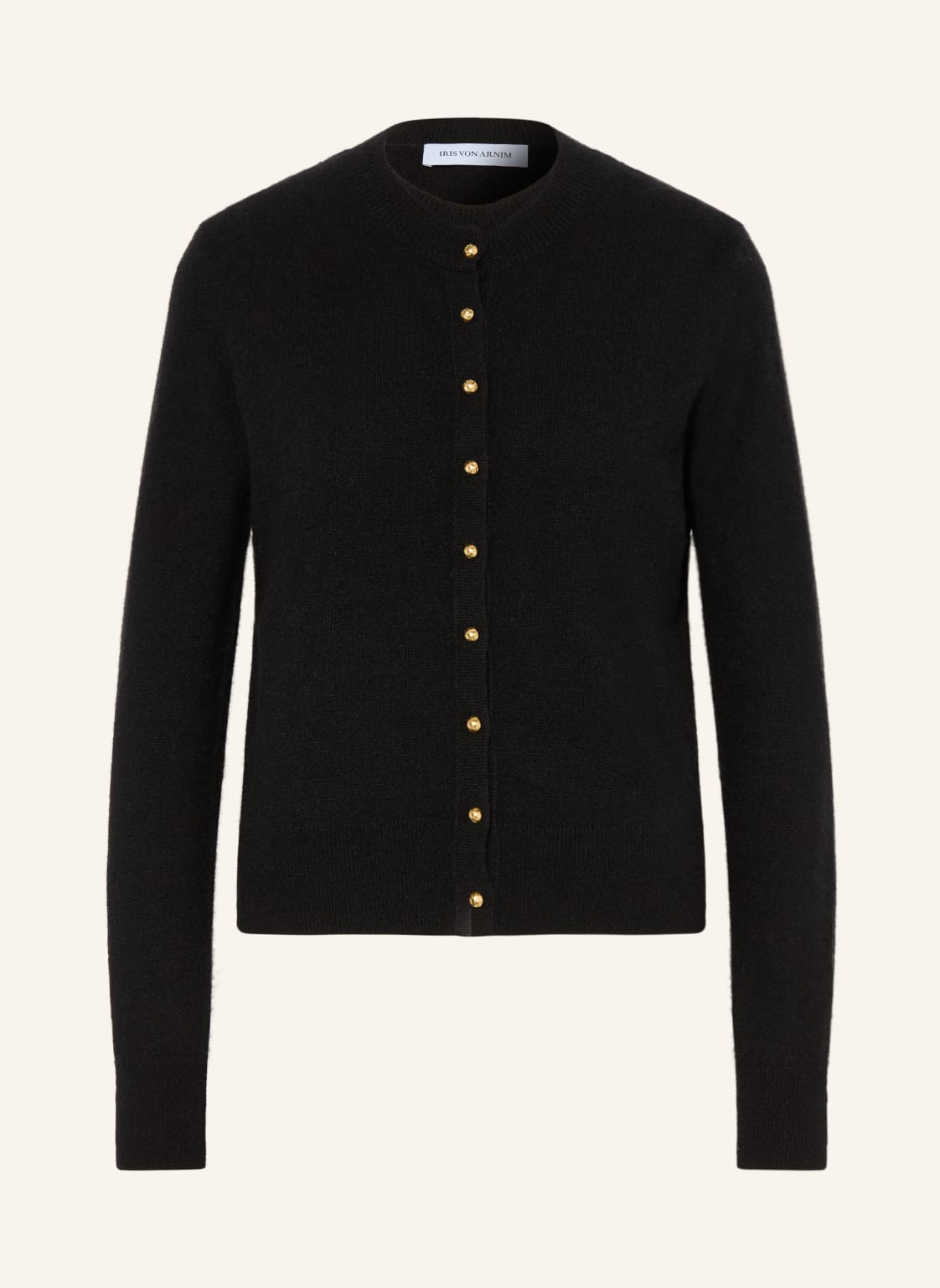 Iris Von Arnim Set Odelia: Top Und Strickjacke Mit Cashmere schwarz von IRIS von ARNIM