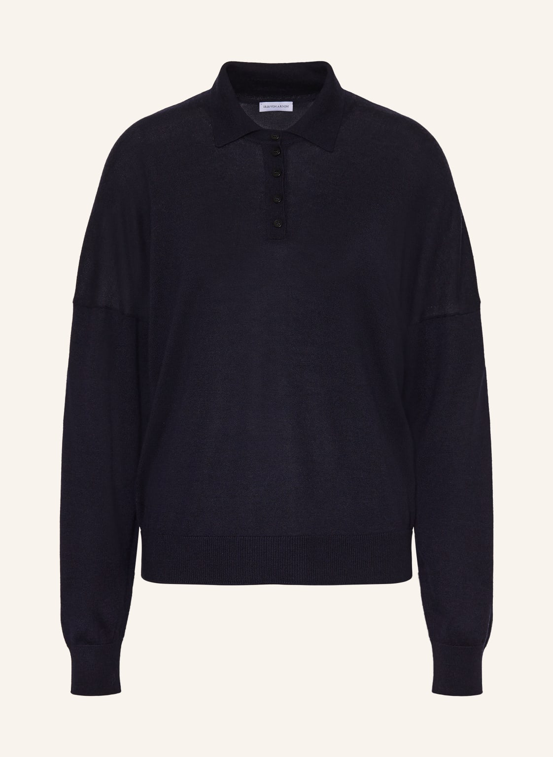 Iris Von Arnim Strick-Poloshirt Lilia Aus Cashmere Mit Seide blau von IRIS von ARNIM