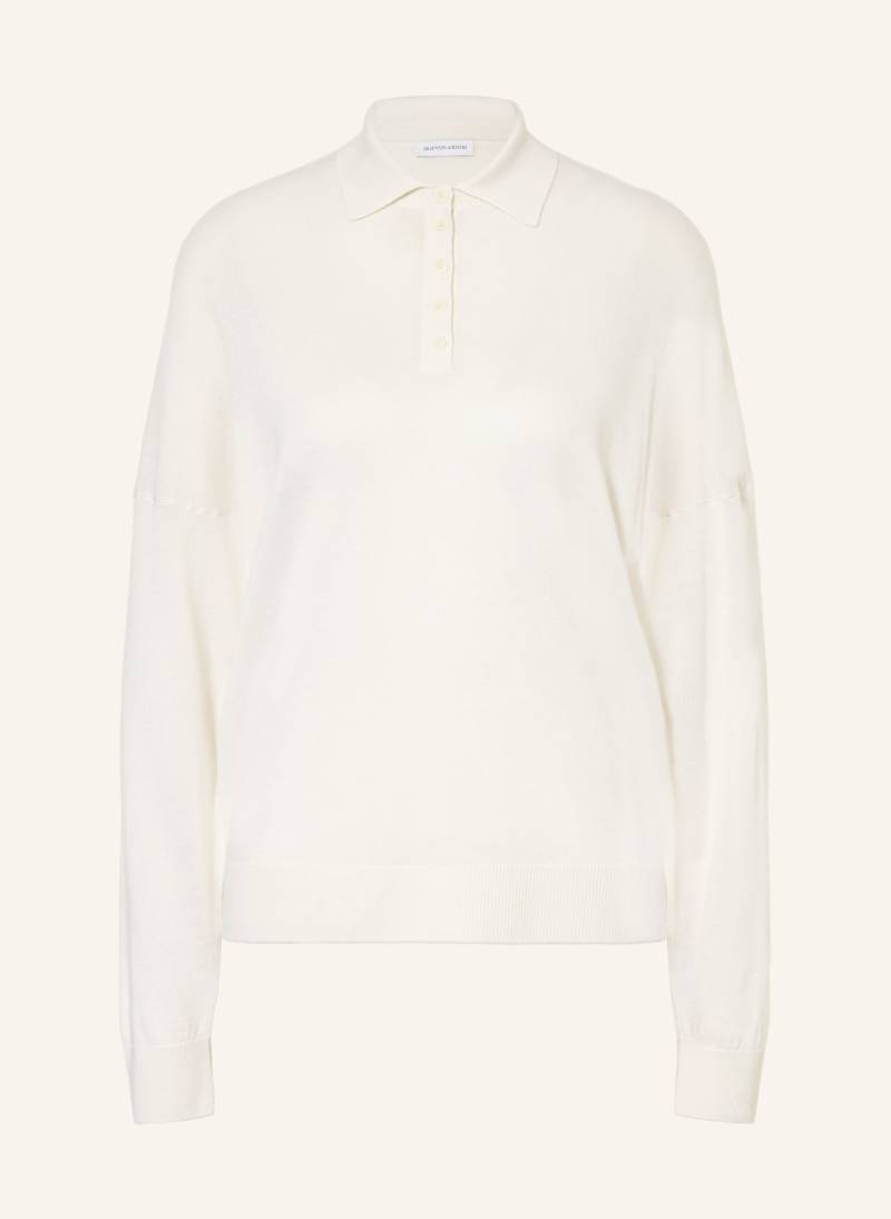 Iris Von Arnim Strick-Poloshirt Lilia Aus Cashmere Mit Seide weiss von IRIS von ARNIM