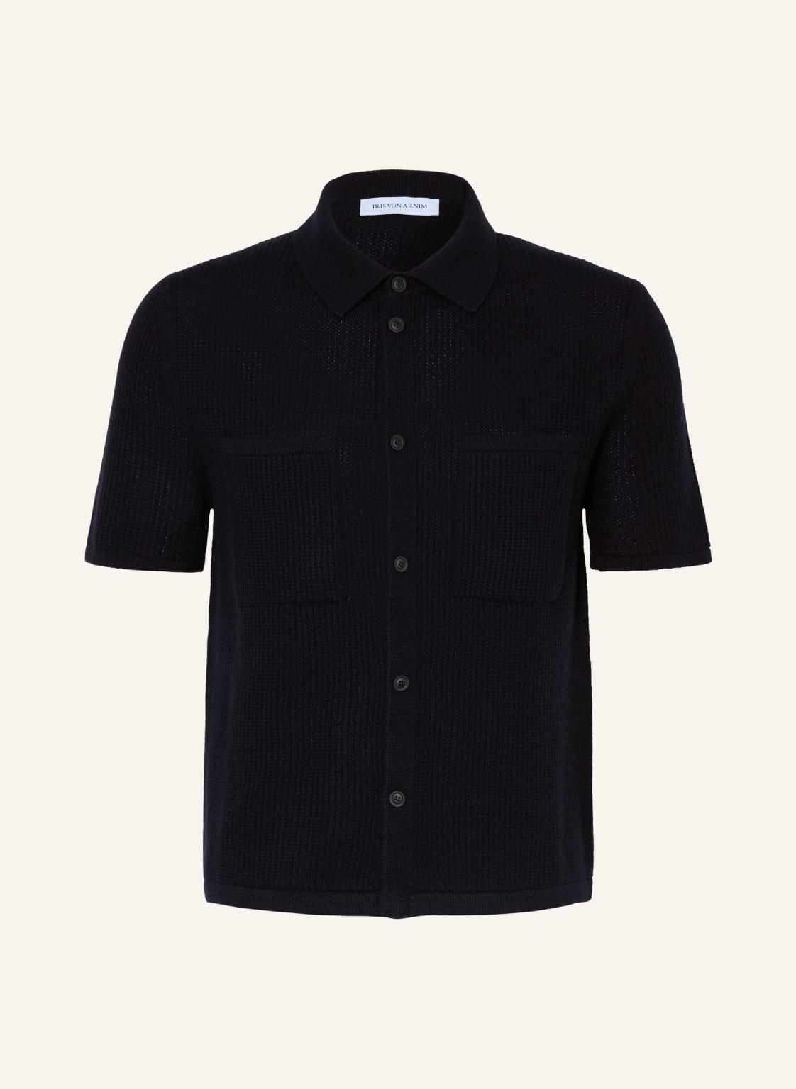 Iris Von Arnim Strickhemd Aurelian Comfort Fit Aus Cashmere blau von IRIS von ARNIM