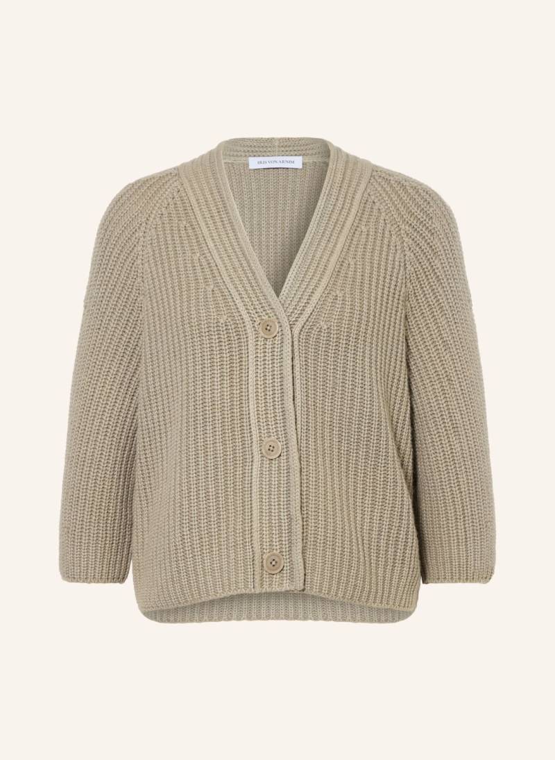Iris Von Arnim Strickjacke Fallou Aus Cashmere Mit 3/4-Arm beige von IRIS von ARNIM