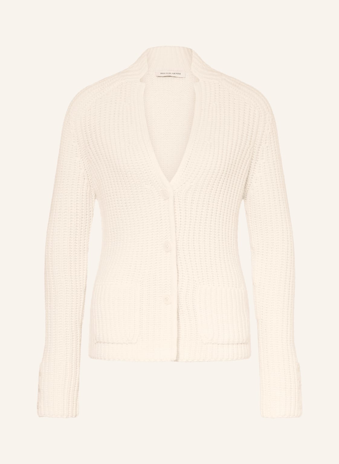 Iris Von Arnim Strickjacke Heliantha Aus Cashmere weiss von IRIS von ARNIM
