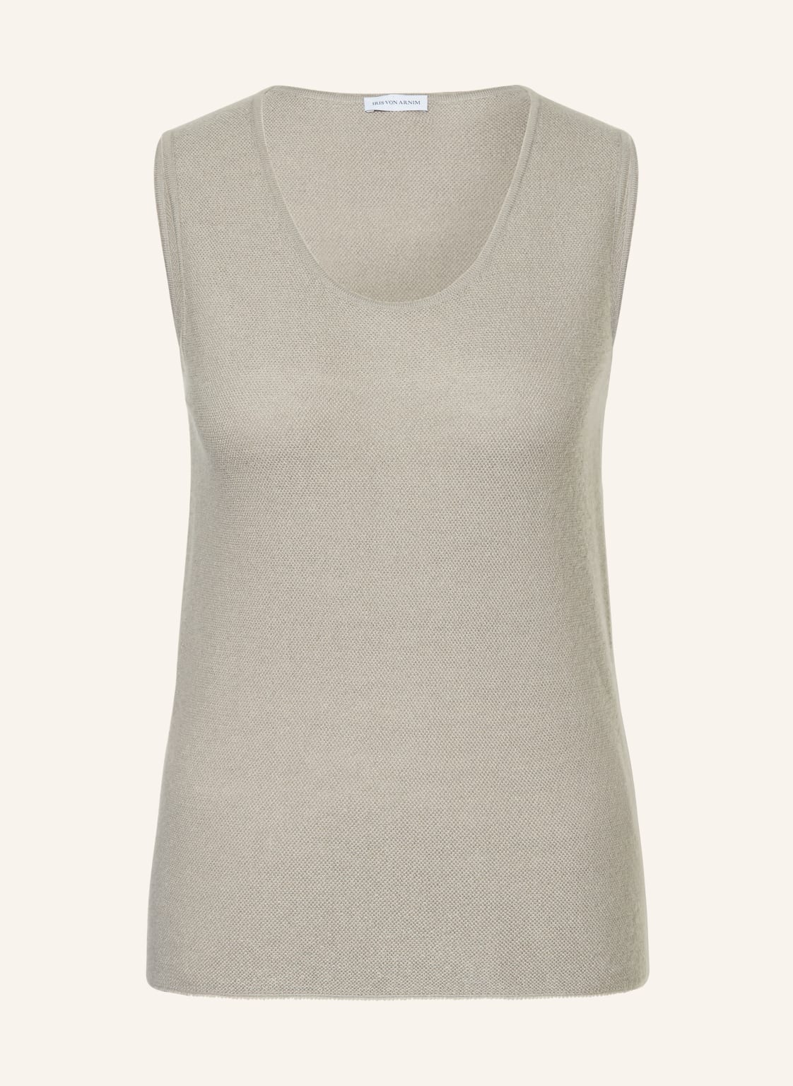 Iris Von Arnim Stricktop Thyra Aus Cashmere Mit Seide beige von IRIS von ARNIM