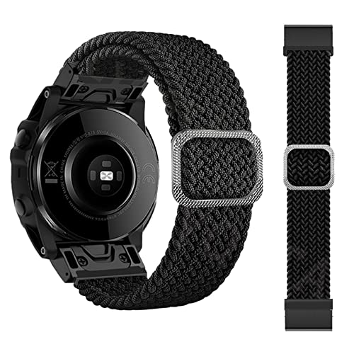 IRJFP 22 26 mm elastische Smartwatch-Armbänder für Garmin Fenix 7 7X 6 6X Pro 5X 5 3HR 945 S60 S62 QuickFit Release Strap Nylon Armband, 26mm For Fenix 7X 6X 5X, Achat von IRJFP