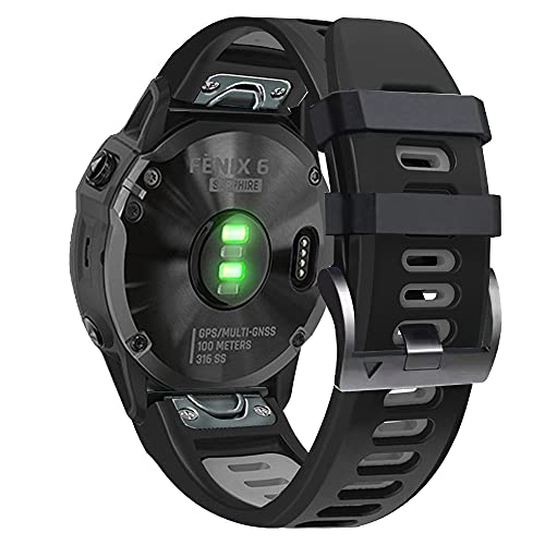 IRJFP 26 mm Schnellverschluss-Uhrenarmband für Garmin Fenix 6X Pro 5X Plus Uhren, verstellbares elastisches Band, Nylon-Handgelenkschlaufe für Fenix 6XPro 5X, For Fenix 5X 5X Plus, Achat von IRJFP