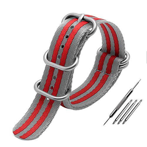 IRJFP Nato-Nylon-Armband für OMG Canned 007, mehrfarbig, weich, seidig, 20 mm, 22 mm, Canvas-Armbänder, 22 mm, Achat von IRJFP