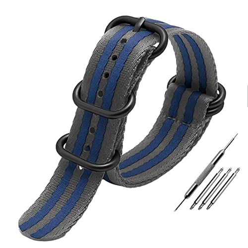 IRJFP Nato-Nylon-Armband für OMG Canned 007, mehrfarbig, weich, seidig, 20 mm, 22 mm, Canvas-Armbänder, 22 mm, Achat von IRJFP