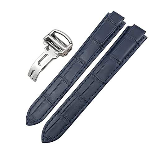 IRJFP Uhrenarmband aus echtem Leder, 14 mm, 16 mm, 18 mm, 20 mm, 22 mm, für Ballon Bleu de Cartier Konvex, buntes Kalbsleder, 16 mm, Achat von IRJFP