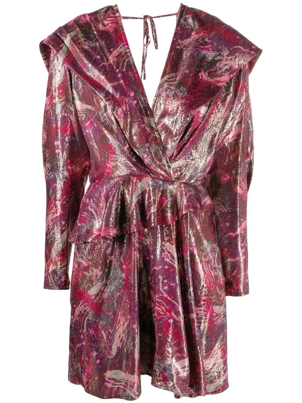 IRO Minikleid mit grafischem Print - Rosa von IRO