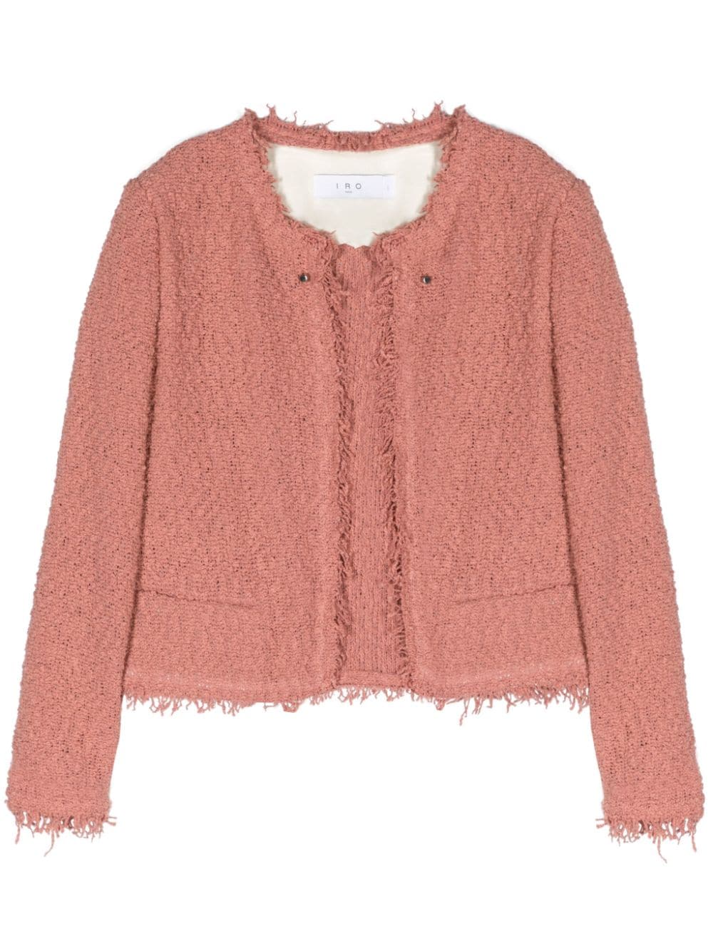 IRO Shavani Strickjacke mit Fransensaum - Rosa von IRO