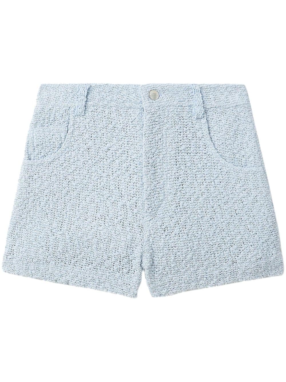 IRO Tweed-Shorts mit hohem Bund - Blau von IRO