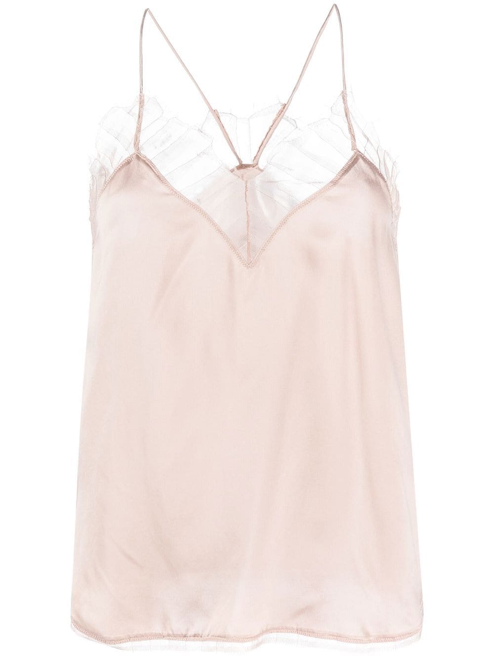 IRO Top mit Spitzendetail - Rosa von IRO