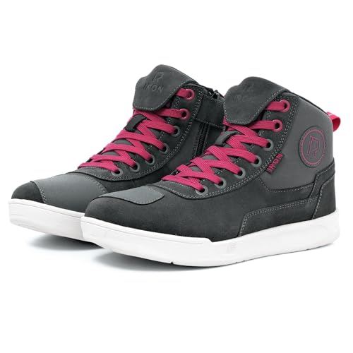 IRON JIA'S Motorradschuhe Herren Damen Motorradstiefel für alle Jahreszeiten geeignet, wasserdicht rutschfest atmungsaktiv modisch und bequem Rosa 40 IRON JIA'S Motorradschuhe Herren Damen Motorradstiefel für alle Jahreszeiten geeignet, wasserdicht rutschfest atmungsaktiv modisch und bequem Rosa 40 von IRON JIA'S