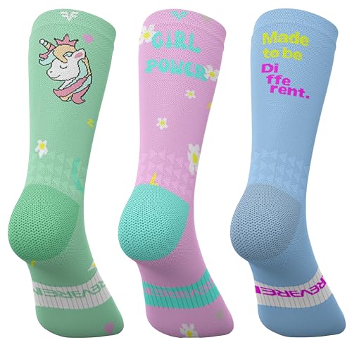 IRREVERENT Kompressive und hohe Sportsocken für Laufen, Crossfit, Radfahren, Padel, Basketball – hergestellt in Spanien., Girl Pack, 35-38 IRREVERENT Kompressive und hohe Sportsocken für Laufen, Crossfit, Radfahren, Padel, Basketball – hergestellt in Spanien., Girl Pack, 35-38 von IRREVERENT