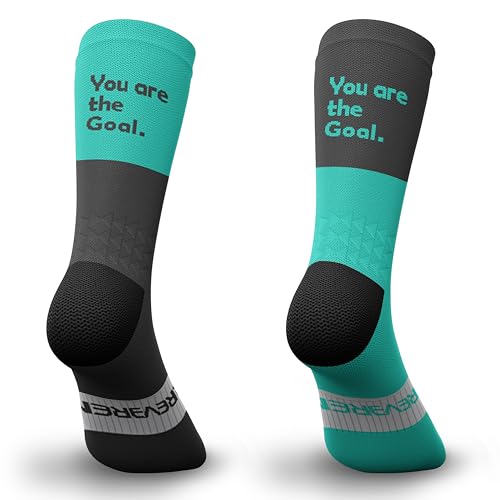 Laufsocken - Kompressiv, Blasenverhindernd, Feuchtigkeitsableitend, Gepolstert - CrossFit, Fitnessstudio. Made in Europe von IRREVERENT