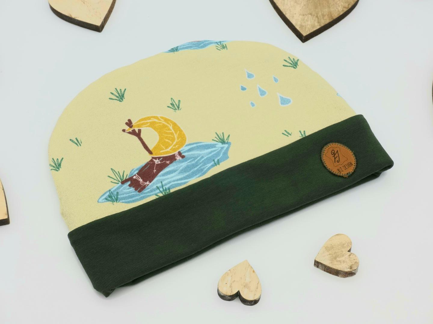 Babymütze Aus Zertifiziertem Bio-Baumwolljersey Im Herbstlook Von Iriz Design von IRiZDESiGN