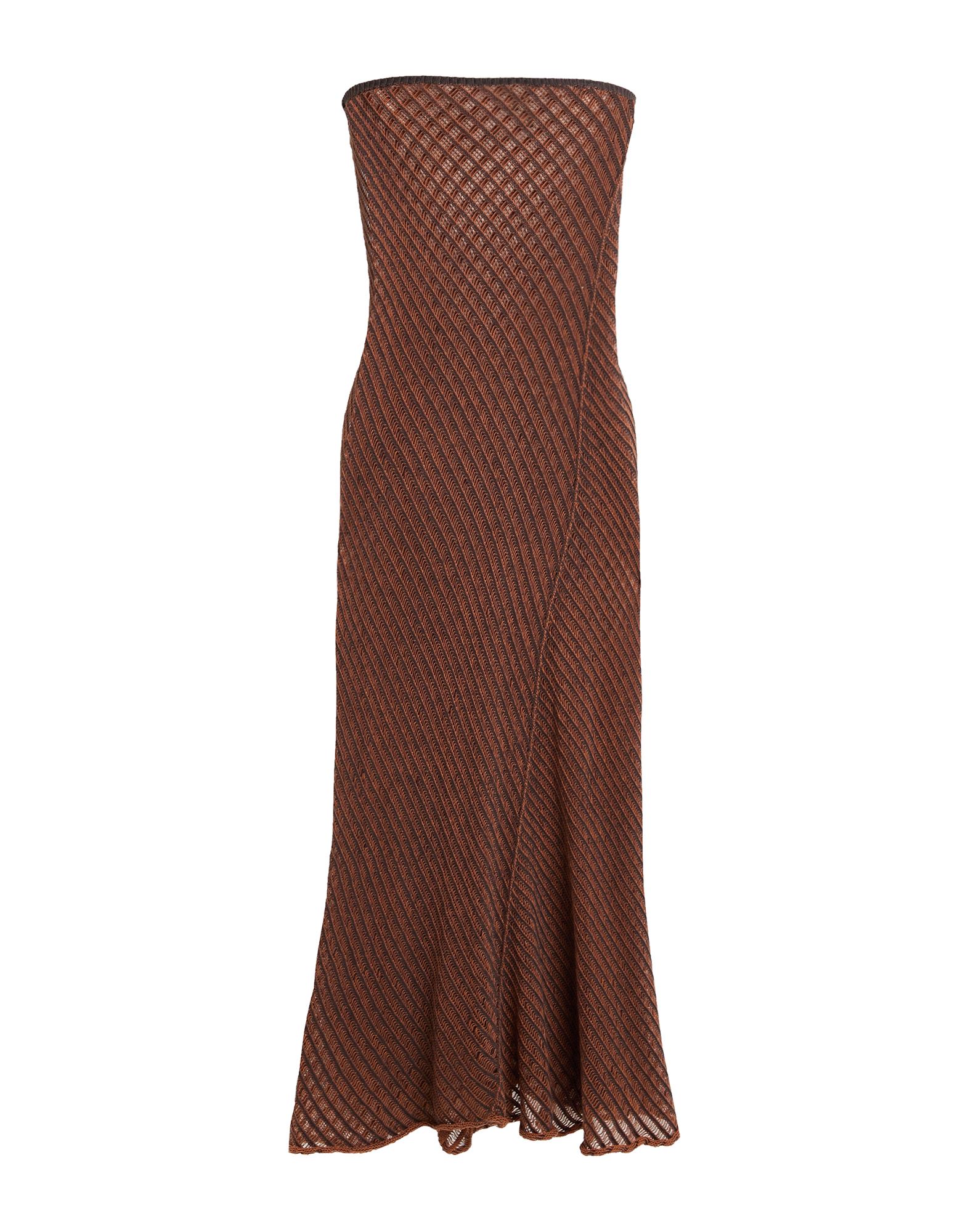 ISA BOULDER Midi-kleid Damen Braun ISA BOULDER Midi-kleid Damen Braun von ISA BOULDER