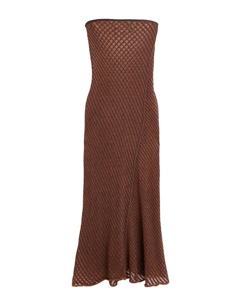 ISA BOULDER Midi-kleid Damen Braun von ISA BOULDER