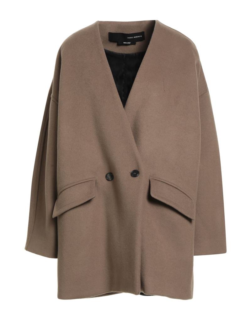 ISABEL BENENATO Mantel Damen Maulwurfsgrau von ISABEL BENENATO