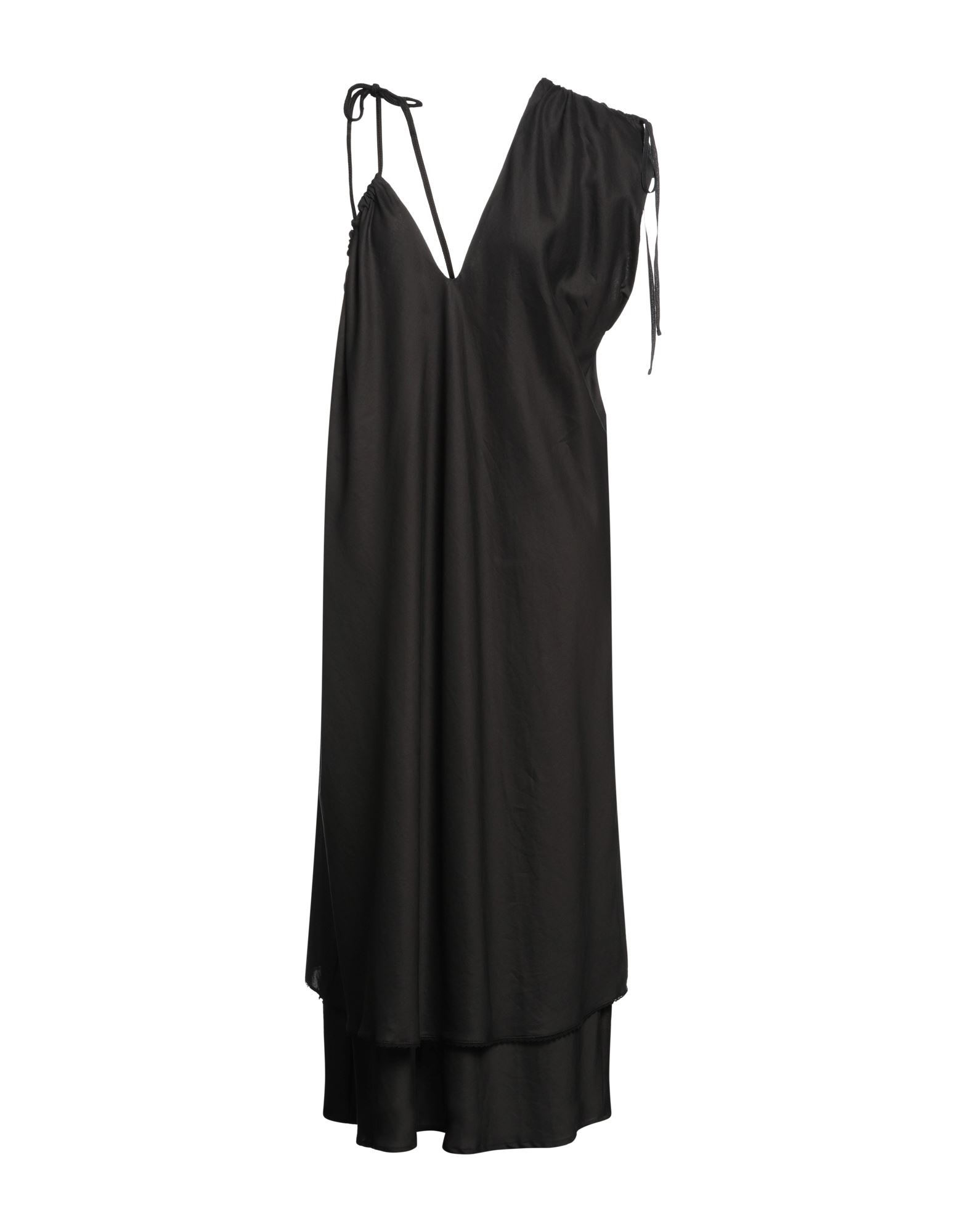 ISABEL BENENATO Midi-kleid Damen Schwarz von ISABEL BENENATO