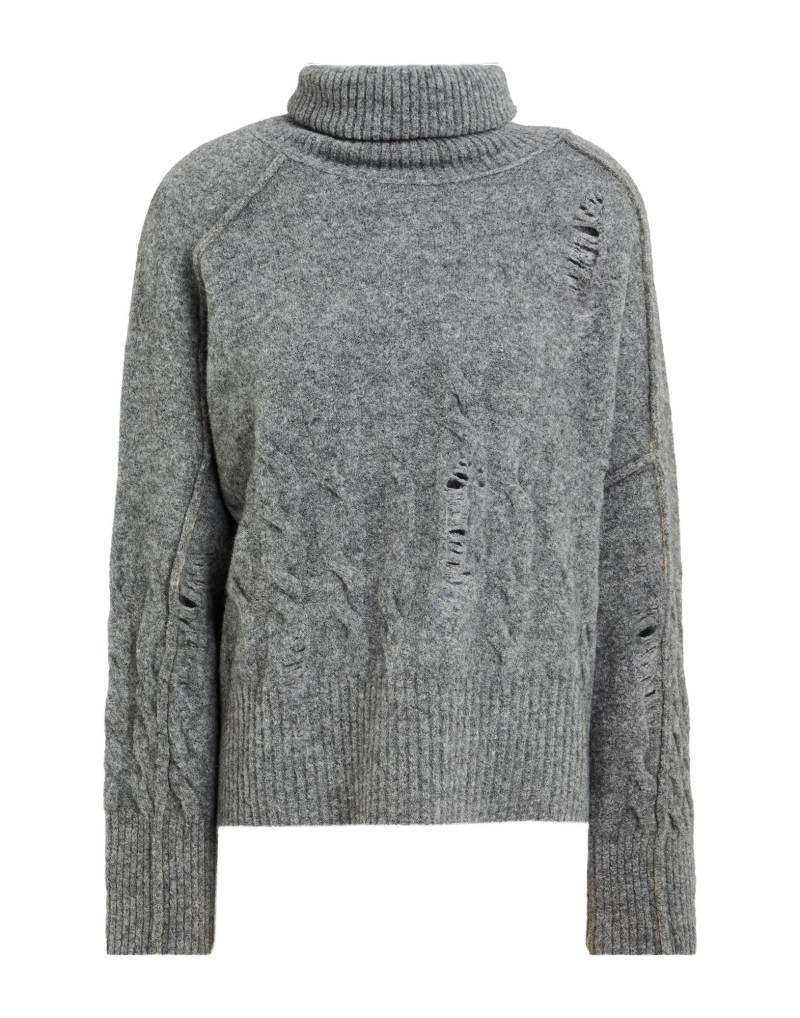 ISABEL BENENATO Rollkragenpullover Damen Grau von ISABEL BENENATO