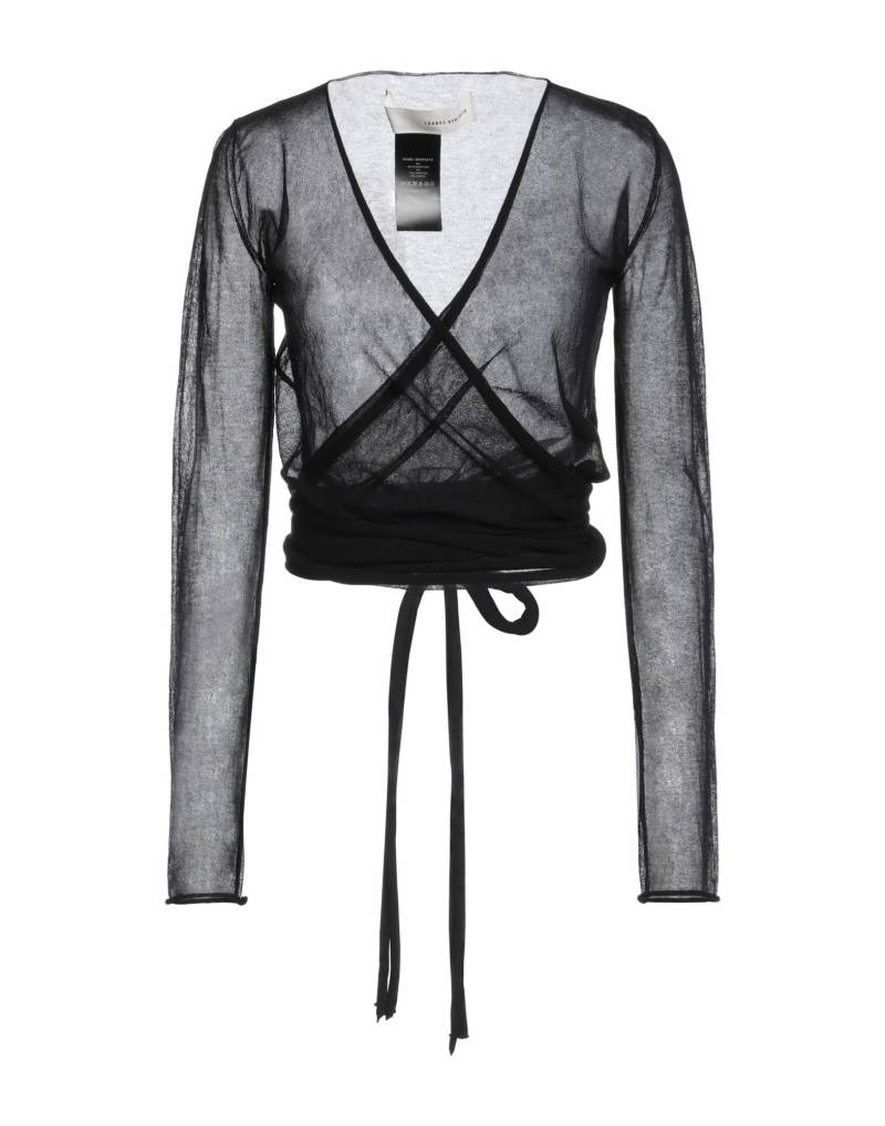 ISABEL BENENATO Wickelpullover Damen Schwarz von ISABEL BENENATO